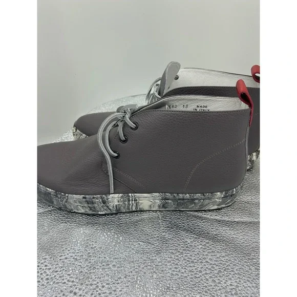 Del Toro Made in Italy Mens Leather Chukka Boots Marble Sole  display picture 3